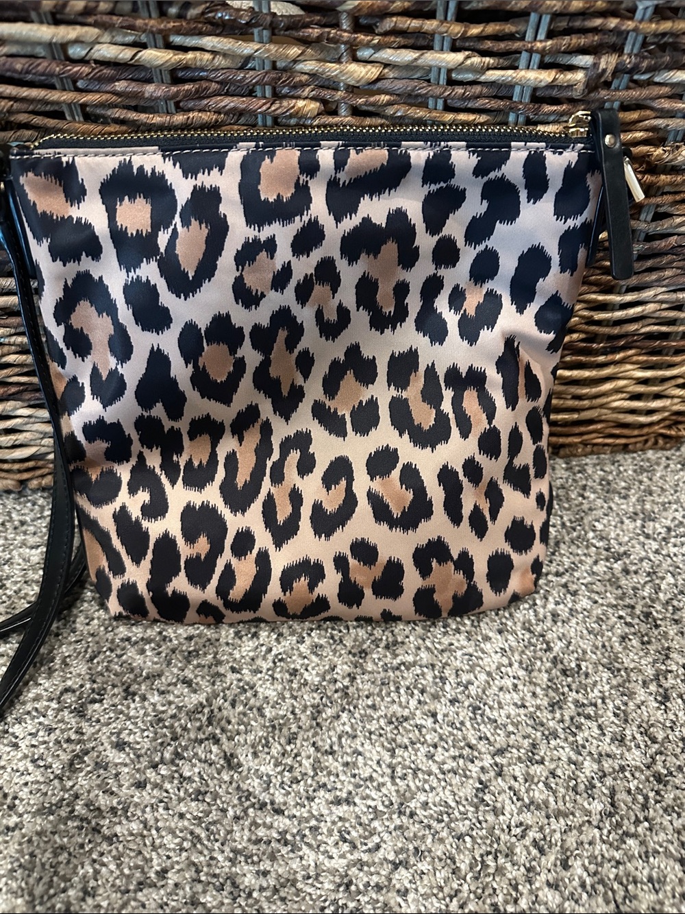 kate spade Leopard Print Crossbody in Tan and Black - Picture 2 of 12